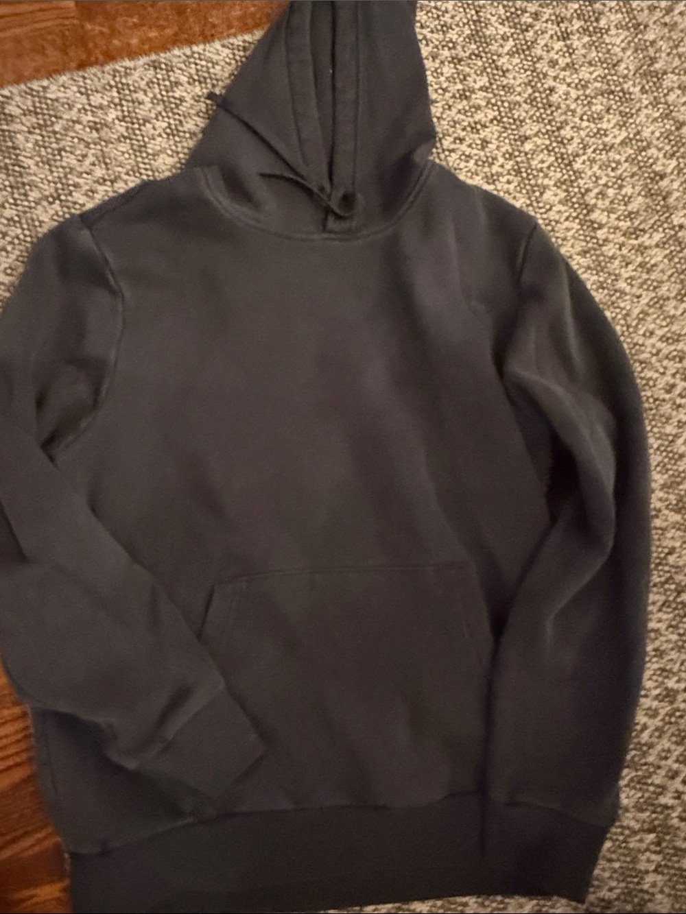 Zella Black Hooded Pullover Sweatshirt